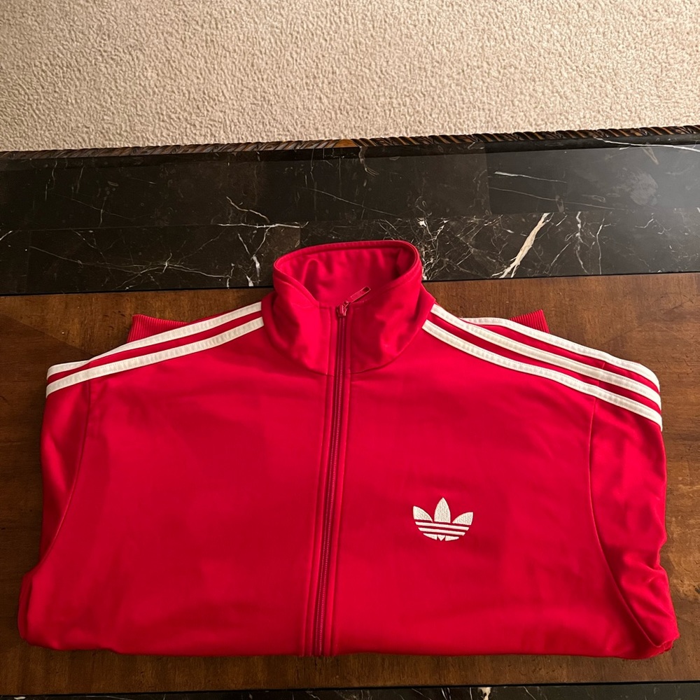 Red Adidas jacket